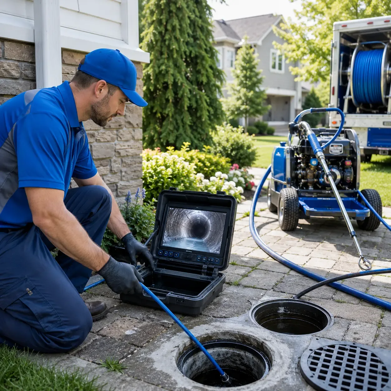 Outdoor drain cleaning professionals serving Newton, MA